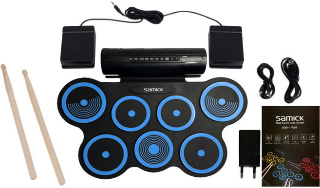 삼익악기 전자드럼패드 SERD-1PLUS, SERD-1PLUS(블루), 1개