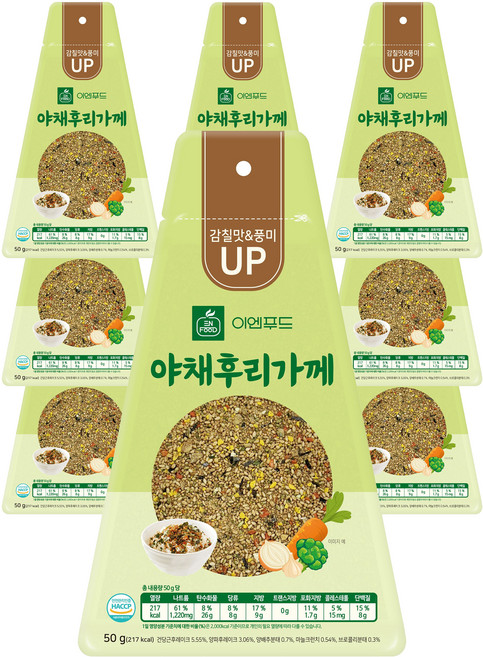 이엔푸드 야채후리가께, 50g, 10개