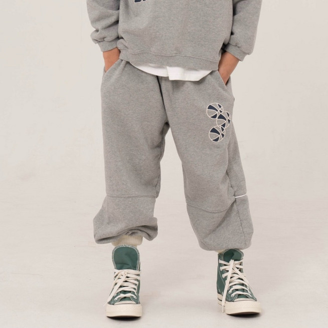 쿠르나르 남아용 훕 절개 트렌디 조거팬츠