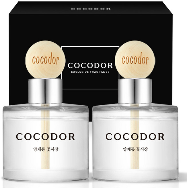 코코도르 우드볼 차량용 디퓨저 50ml 2개입, 양재동꽃시장, 1개