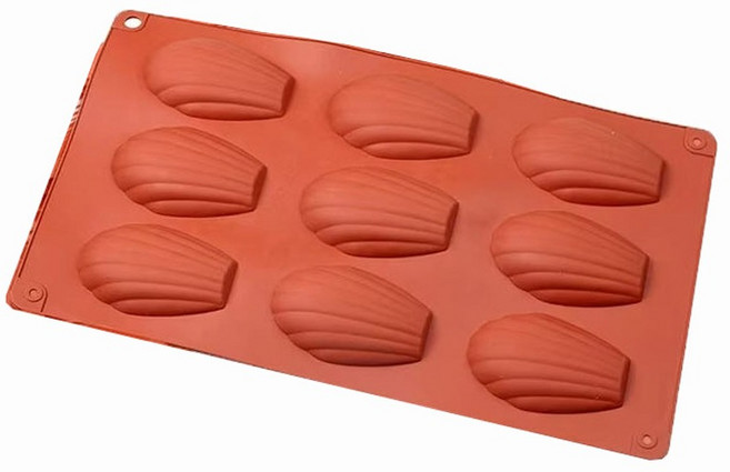 베스톰 마들렌느 조가비 실리콘몰드 9구, 브라운, 1개