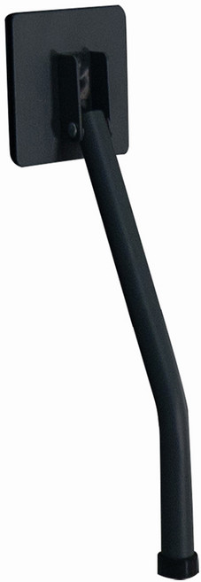 플러스라인 나사못이 필요없는 무타공 롱원형 자석 도어스토퍼, 블랙, 1개