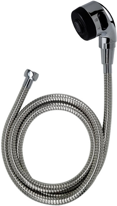 모로 40 미용실 샴푸헤드 크롬 + 메탈 샤워호스 1m 세트, 1개