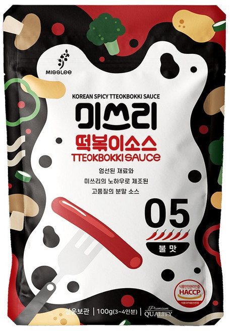 미쓰리 떡볶이소스 05번 불맛, 100g, 1개