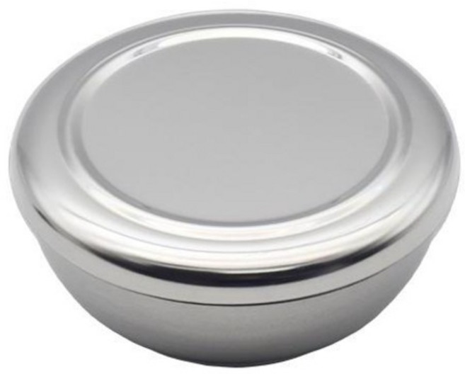 리빙 1인용 합식기 + 뚜껑 세트, 실버, 1세트