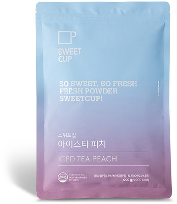 스위트컵 아이스티 피치 파우더, 1개, 1kg, 1개입