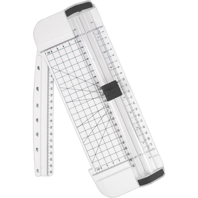 모디안 오피스 손 보호형 트리머 종이 재단기, 블랙, A4