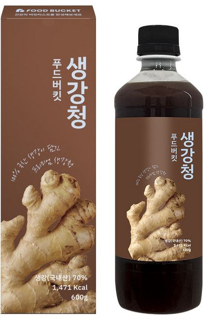 푸드버킷 생강청 생강차, 600g, 1개