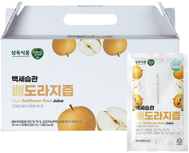 삼육 백세습관 배도라지즙, 30개, 70ml