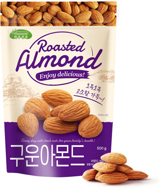 하루견과 구운아몬드, 500g, 1개