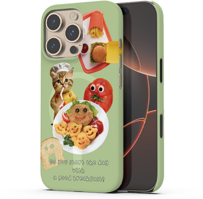 케이스퍼시픽 푸드콜라주 맥세이프 하드 휴대폰 케이스