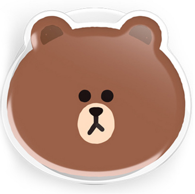 NEWNESS LINE FRIENDS MagSafe 智慧手機支架, 1個, 棕色