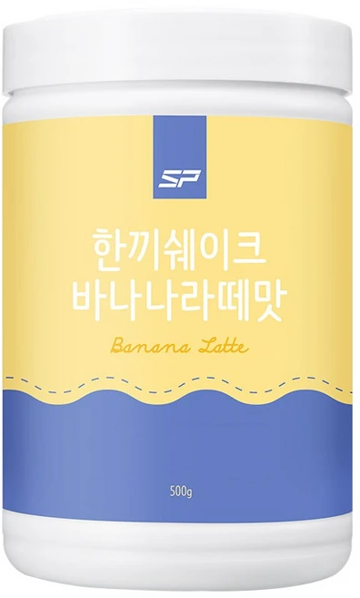 SP스포츠 성풍양행 한끼쉐이크 바나나라떼맛, 500g, 1개 - 쿠팡