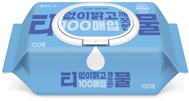코디 티없이 맑고 깨끗한 물티슈 캡형, 35g, 1개