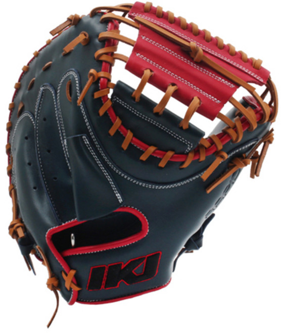 IKJ 포수용 미트 글러브 우투용 RP CM-OP M SS, NAVY + RED + TAN, 1개