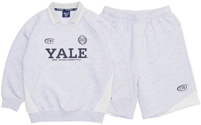 예일키즈 아동용 카라 배색 하프팬츠 셋업 YJCCSUE13221