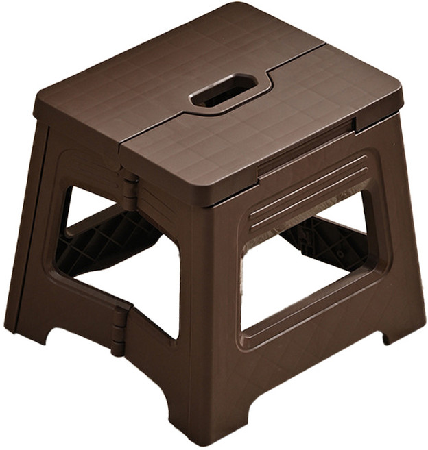 몬드스팟 다목적 접이식 화장실 주방 캠핑 목욕 의자 YY57707, 브라운