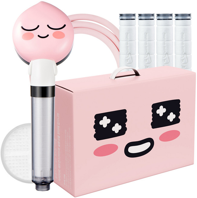 대림바스 카카오프렌즈 어피치 샤워기 선물세트, 1개, 핑크