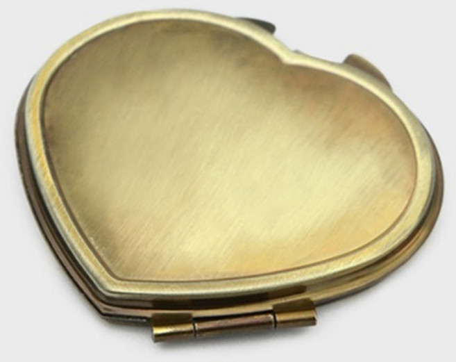 해피베어스 하트 손거울, 앤틱골드, 4개