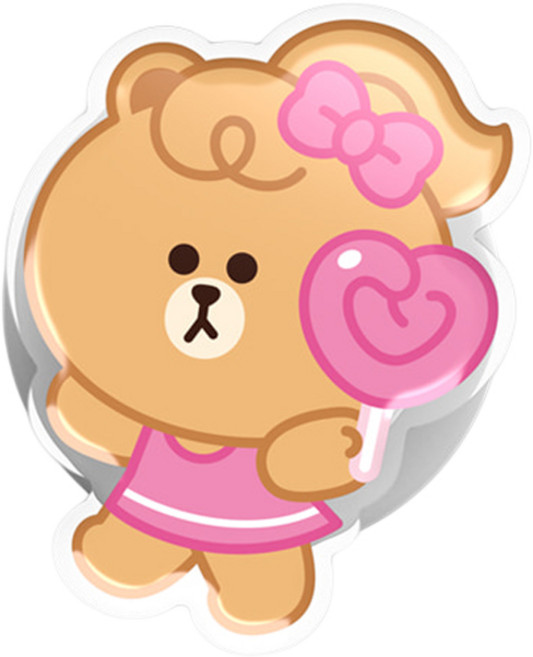 뉴니스 라인프렌즈 맥세이프 스마트톡 v2 792738, 1개, 초코