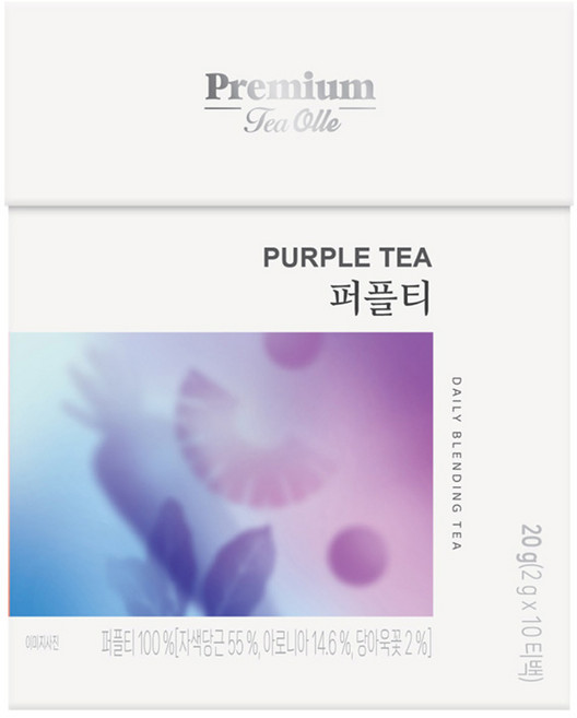 녹차원 블랜딩 허브 퍼플티, 2g, 1개, 10개입