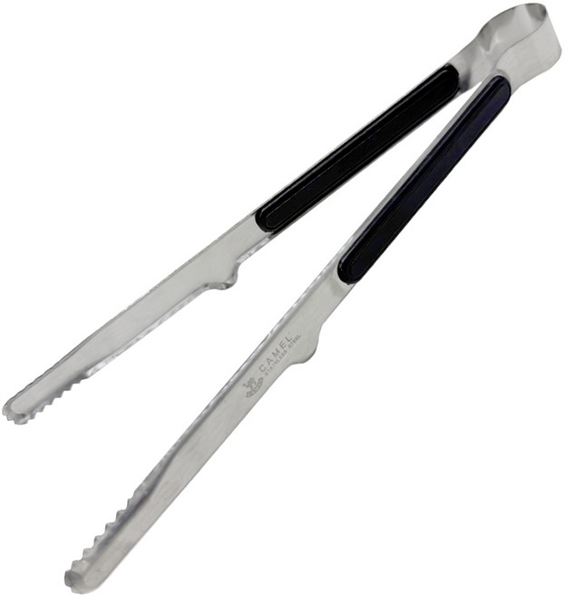 영수산업카멜 카멜 바닥에 닿지않아 더욱 위생적인 띄움 스텐 악어 주방집게, 블랙, 1개