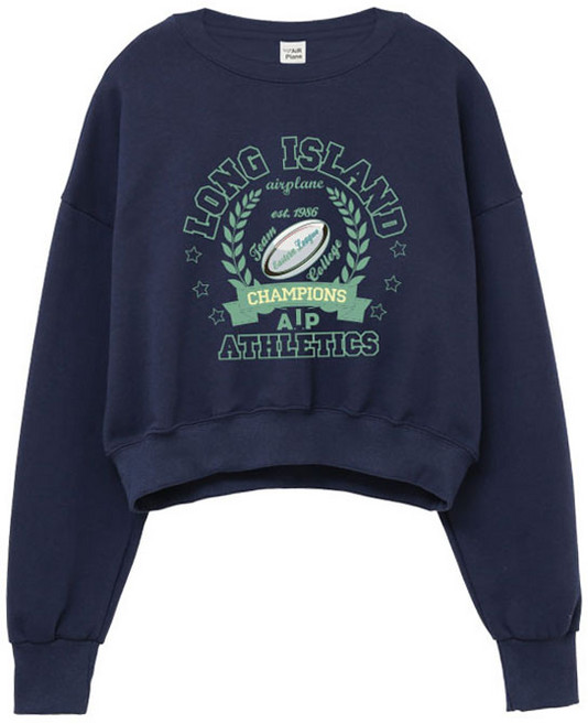 에어플레인 에어아일랜드 크롭 맨투맨