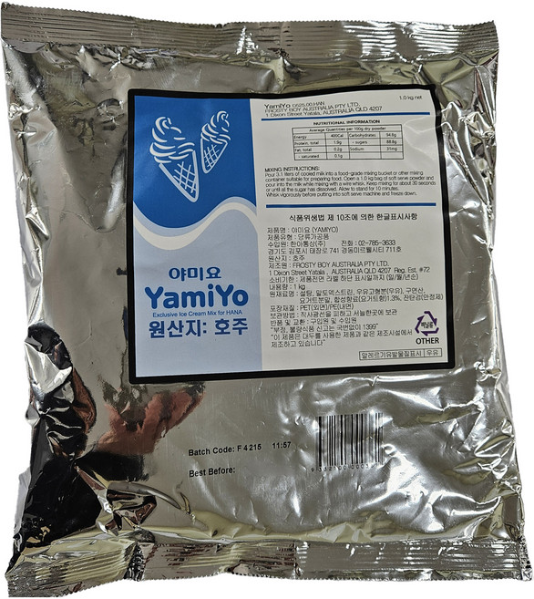 Yummy Yo 優格粉, 1個, 1入, 1kg