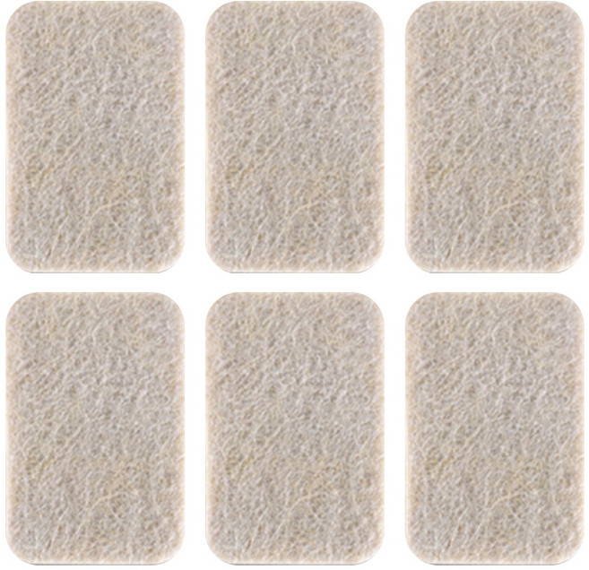 올하이 테이블 가구 의자 미끄럼 소음 방지 펠트 의자발 패드 직사각형 6p, 8개