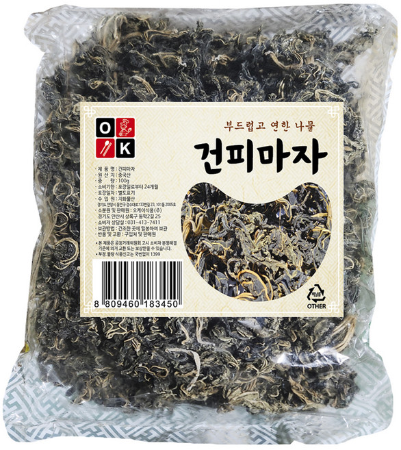 오케이식품 건 피마자, 1개, 100g