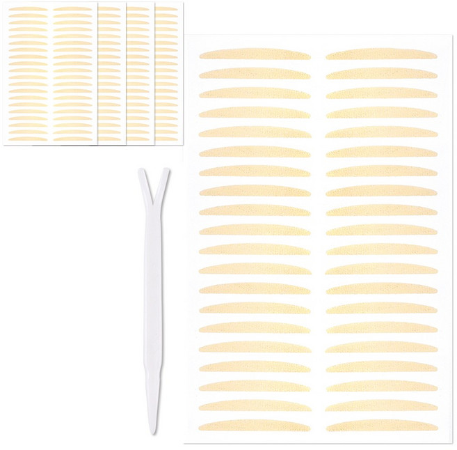 더분 깃털 누드 단면 쌍꺼풀 테이프 세트 200p, 누드 R TYPE, 1세트