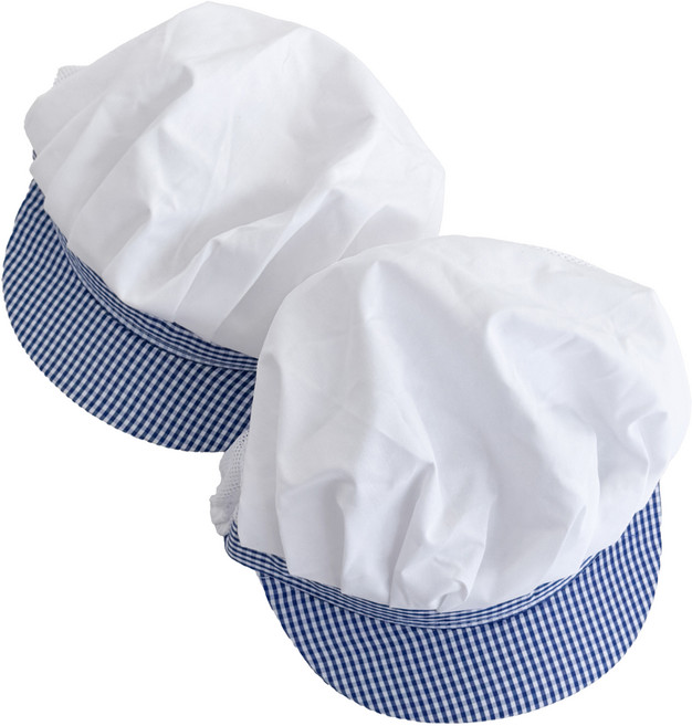 네오 반망사 위생모자, 블루체크, 2개