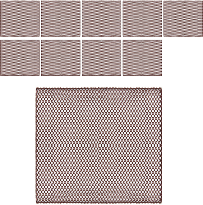 청소해결사 망사 수세미 브라운, 10개, 1개입