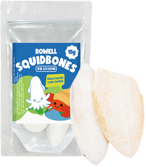 ROWELL 소라게 갑오징어뼈 사료, 15g, 1개