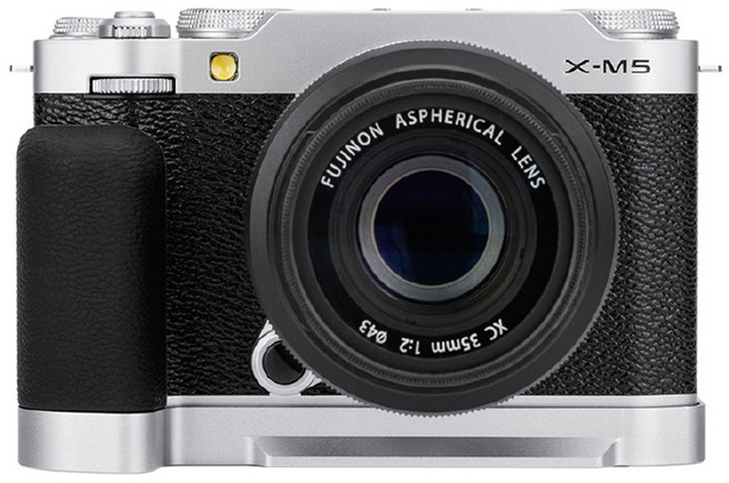 JJC 후지필름 XM5 카메라 핸드그립, 1개, HG-XM5 SILVER