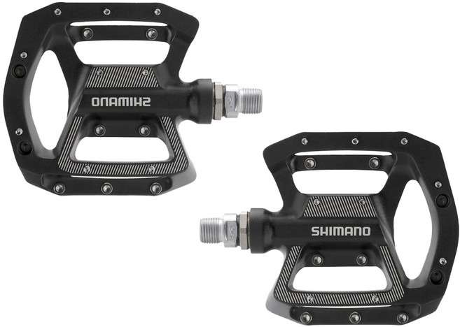 시마노 MTB 자전거 알루미늄 페달 PD-GR500, 블랙, 2개