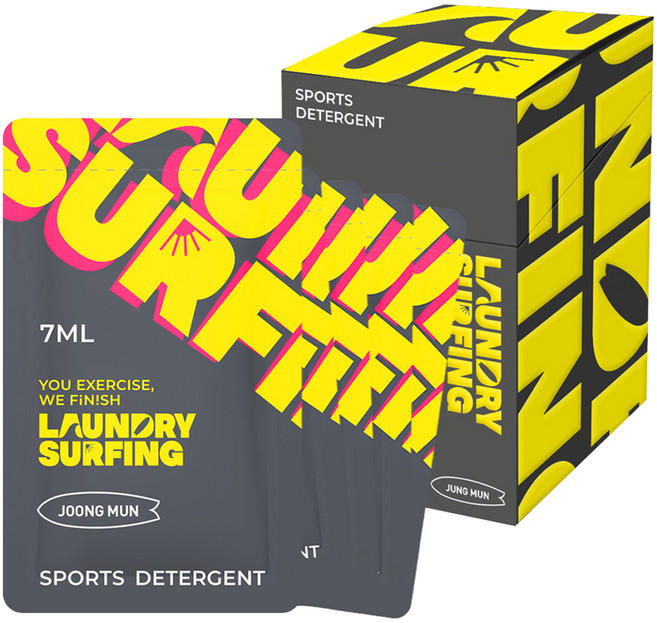 런드리서핑 스포츠세제, 7ml, 20개