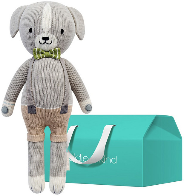 커들앤카인드 100% 핸드메이드 애착인형 + gift box 세트, 리틀 노아 독(인형), 1세트