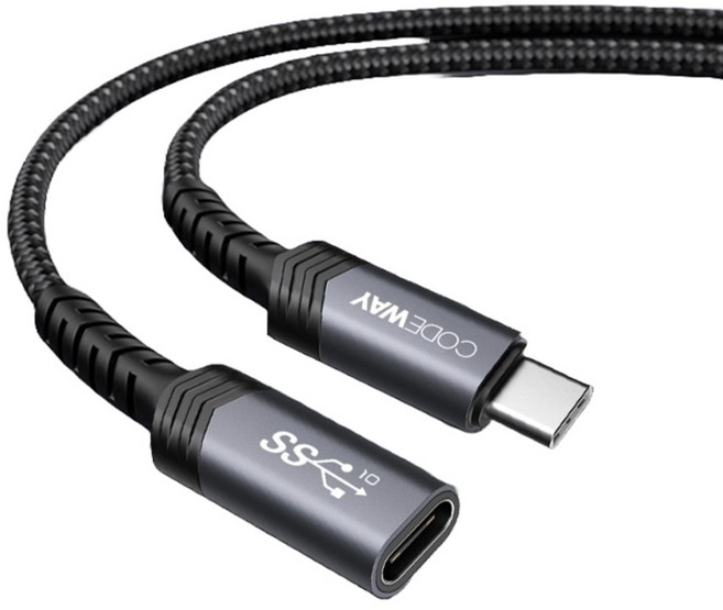 코드웨이 USB 3.2 C타입 GEN2 연장케이블, 1개, 1.5m