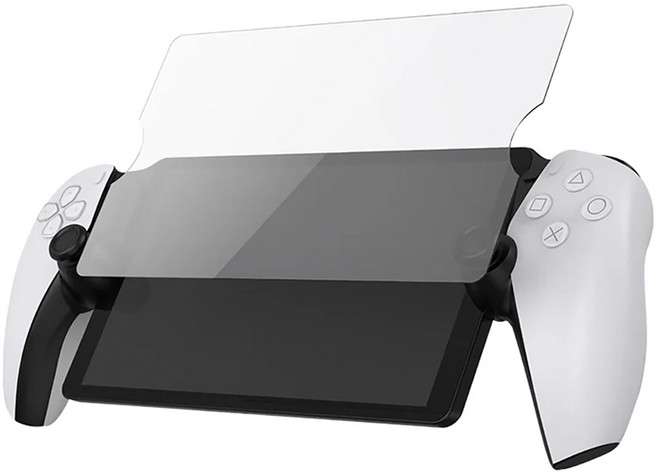 럭키폭스 플레이스테이션5 PS5 포탈 지문방지 고강필 강화유리 액정 보호필름, 투명, 1개