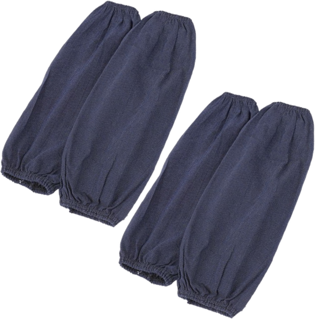 헤이조이 작업용 다용도 공방 2단 스티치 소매 미술 팔토시 양쪽착용 2세트, 청색