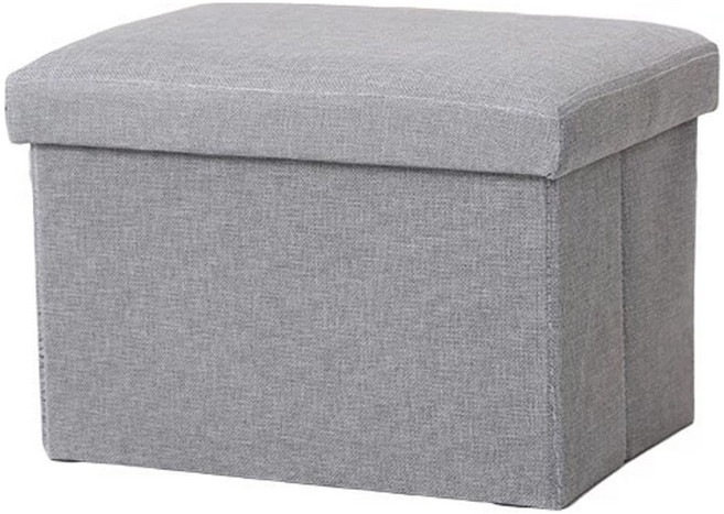 小麥購物 儲物收納凳 C165 1286g, 1個, 灰色
