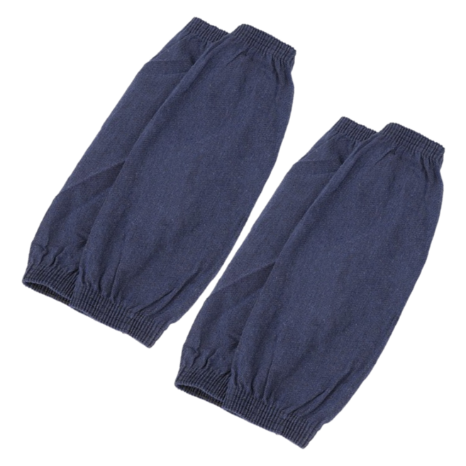 헤이조이 작업용 다용도 공방 4단 스티치 소매 미술 팔토시 양쪽착용 2세트, 청색