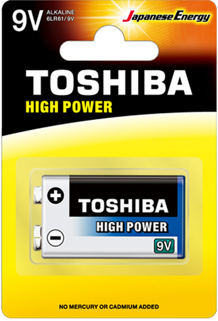 도시바 알카라인 9V 건전지, 1개입, 1개