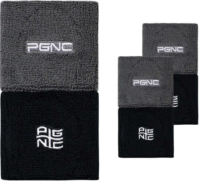 패기앤코 기능성 스포츠 손목밴드 2종 세트, 블랙 + 그레이, 3개