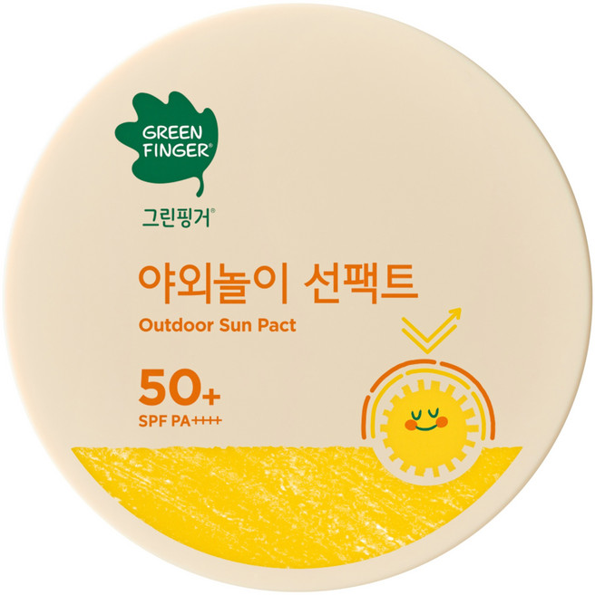 그린핑거 유아용 저자극 무기자차 야외놀이 선팩트 SPF50+ PA++++, 16g, 1개
