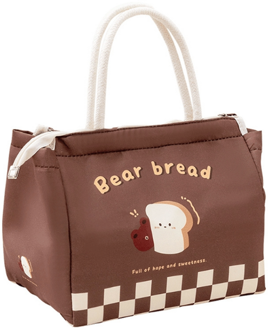 비투윈 주방용품 도시락가방, 브라운색상, 1개