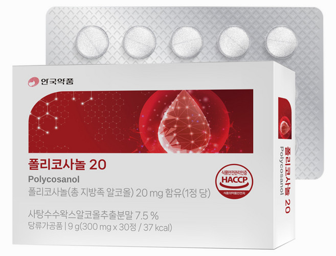 안국약품 폴리코사놀 20 30정, 9g, 1개