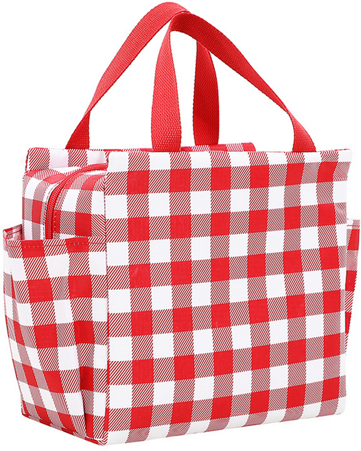 비투윈 다양한 보관 주방용품, 레드체크, 1개