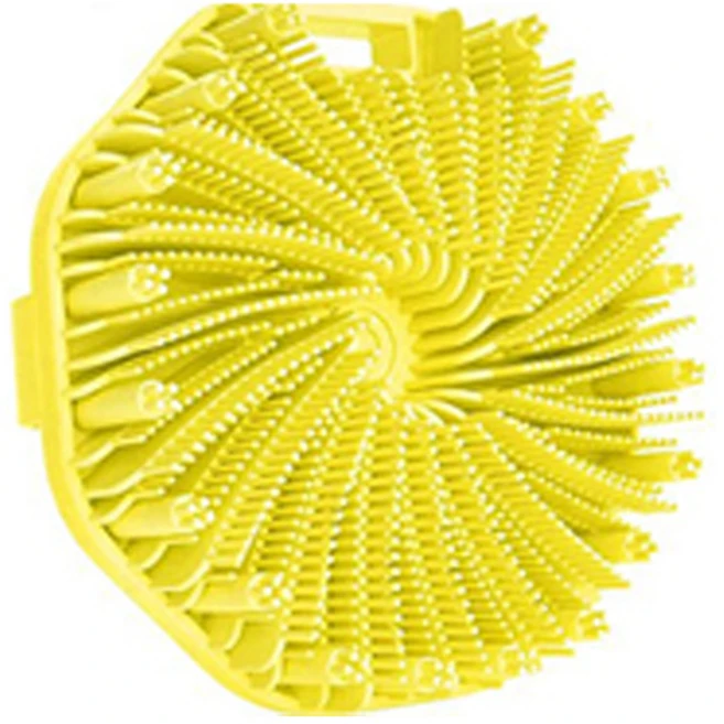 회오리 실리콘 샤워 브러쉬, 옐로우, 1개, 1개입 - 쿠팡